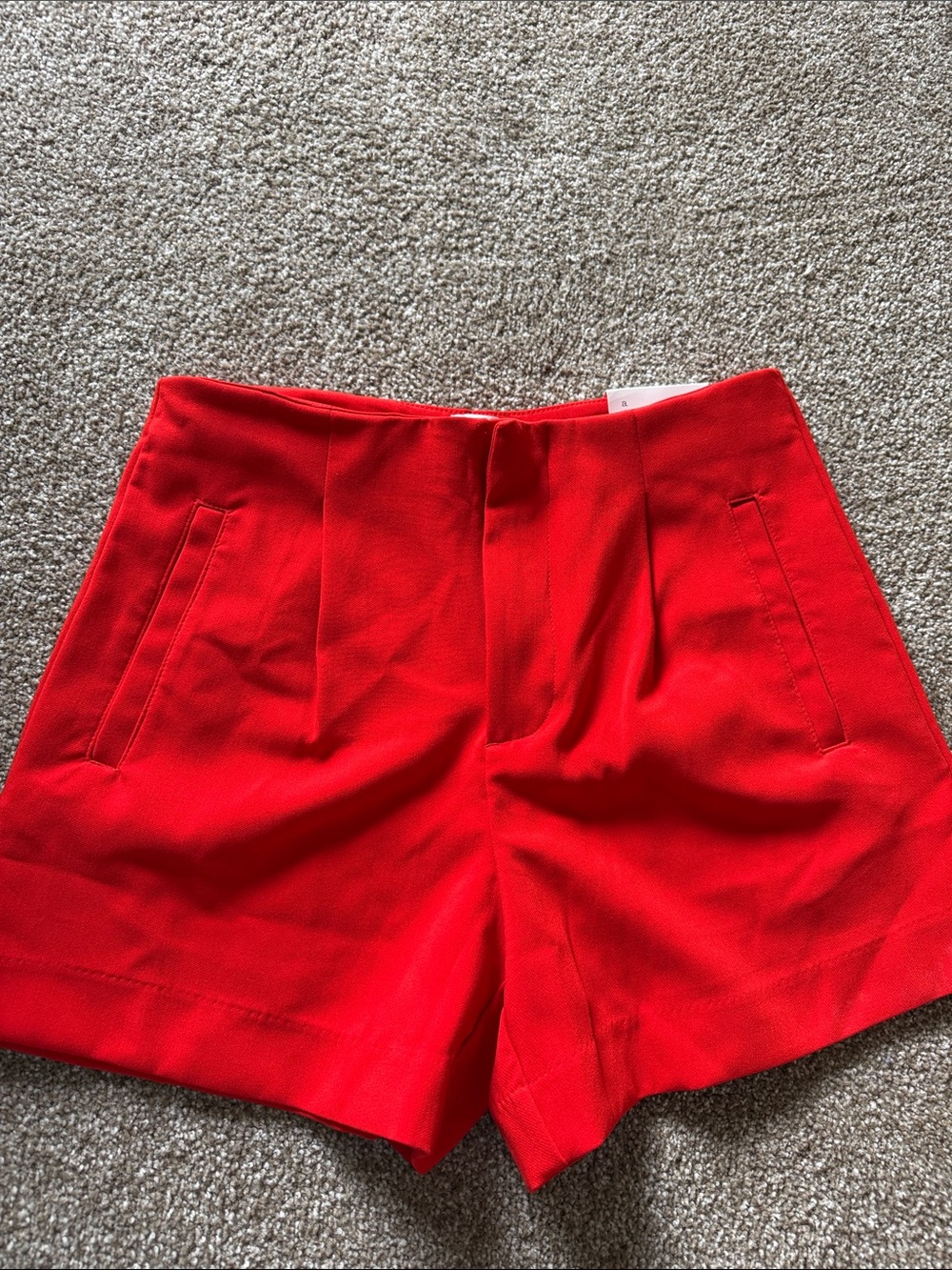 a new day Bright Red High-Waist Tailored Shorts